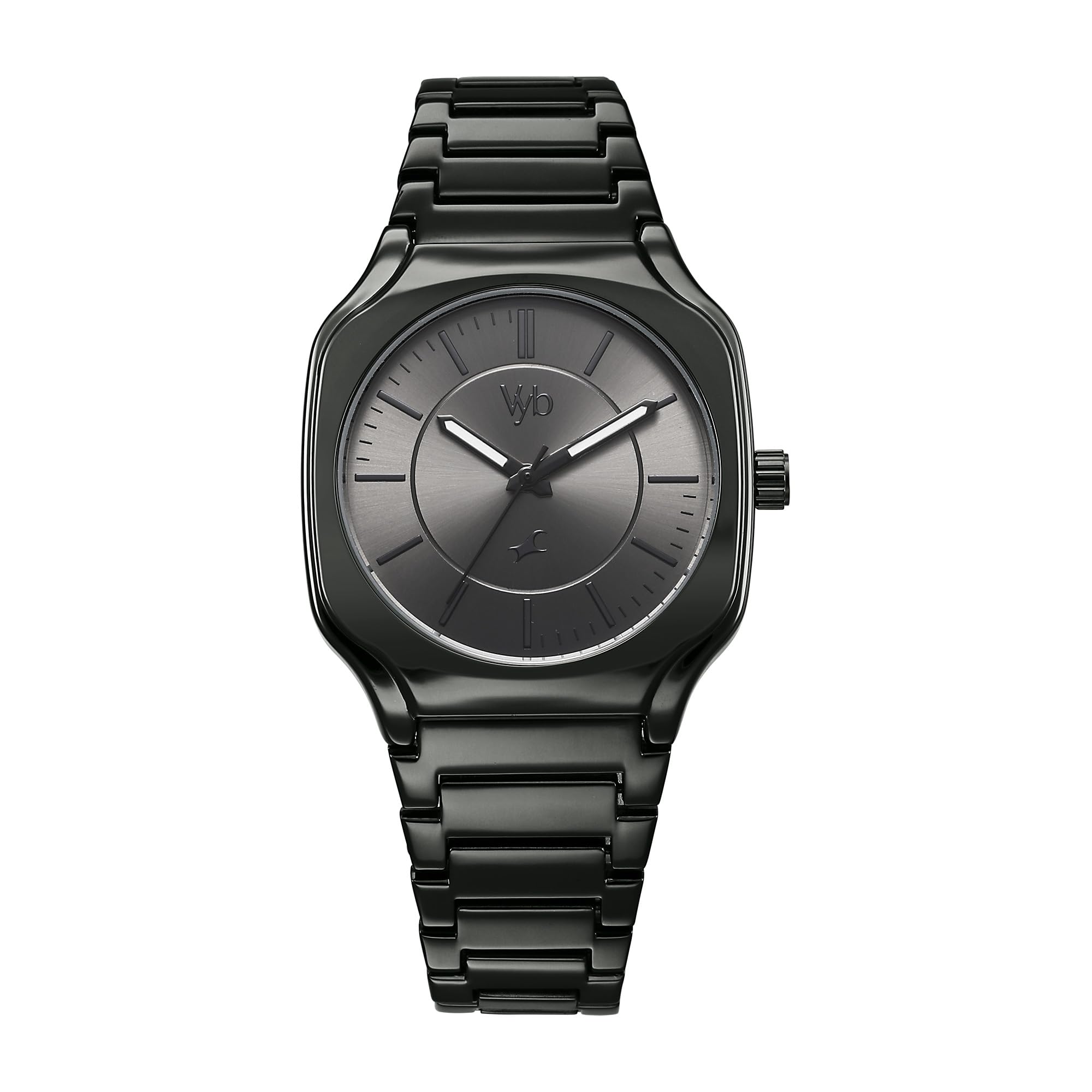 Fastrack Vyb Maverick Quartz Analog Gun Dial Watch for Men